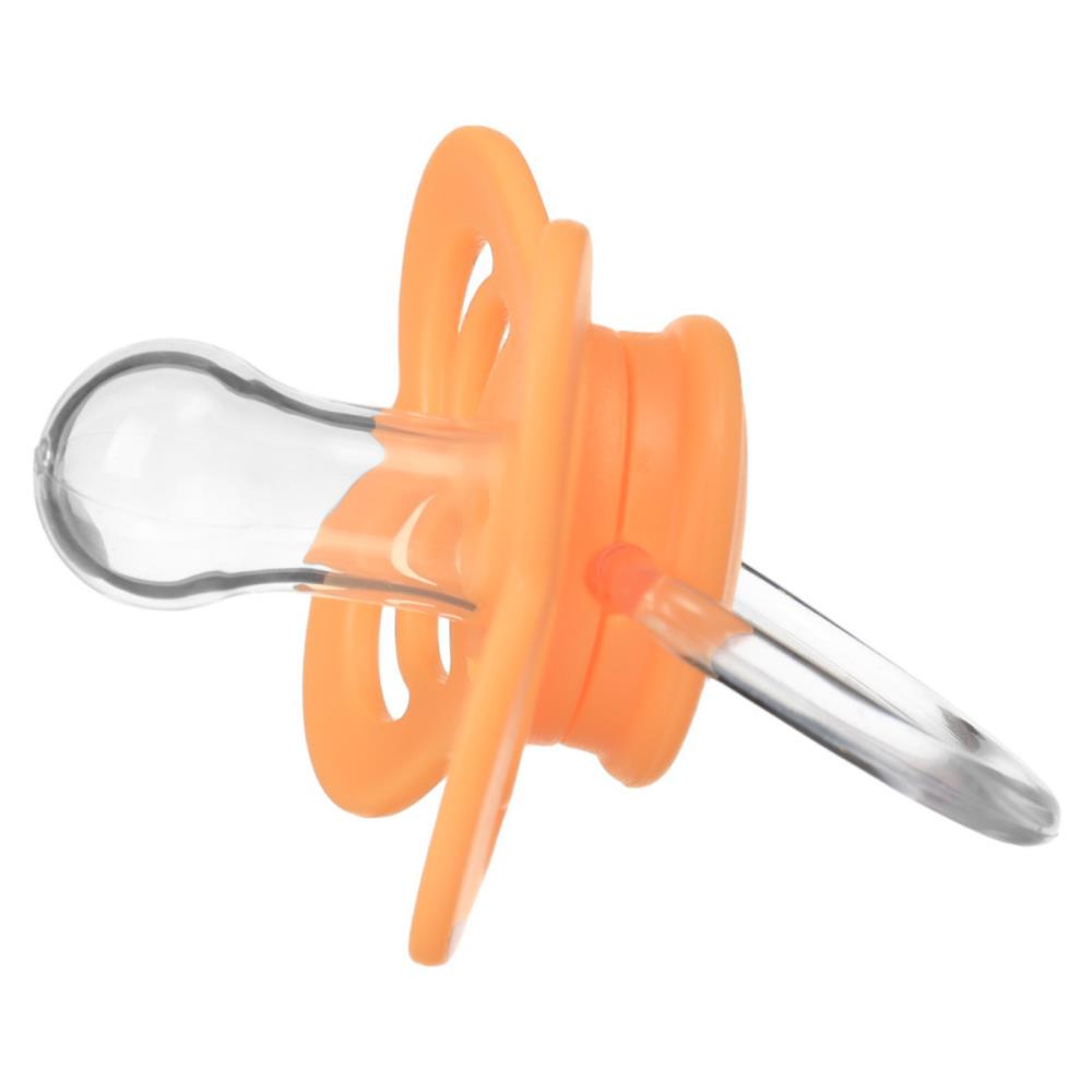 Картинка Соска - пустышка силиконовая классическая, от 0 мес., с колпачком, цвет оранжевый (№9887465) от магазина Мир детей Товары для Новорожденных