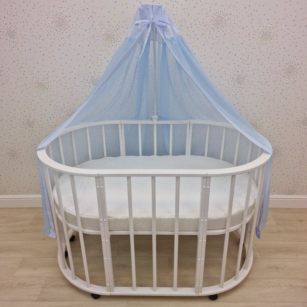 Балдахин (бязь/сеточка) + бант (бязь) артикул анонс 941_25