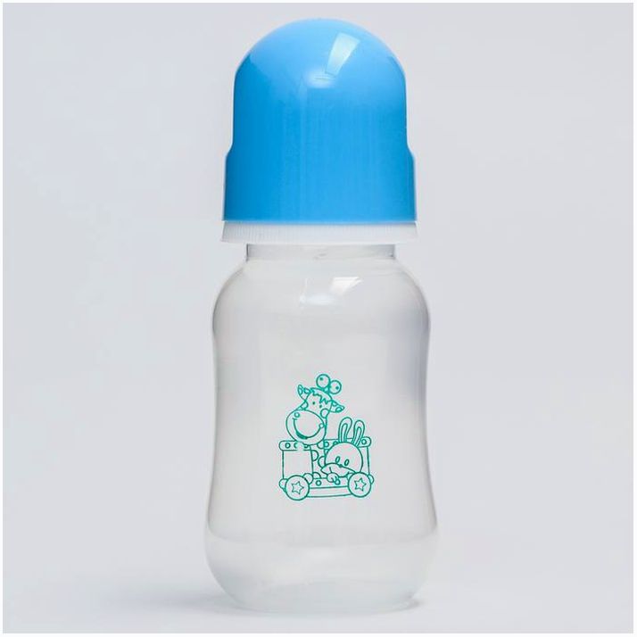 Бутылочка для кормления, классическое горло, с ручками, 150 мл., от 0 мес., цвета МИКС артикул анонс 2932026