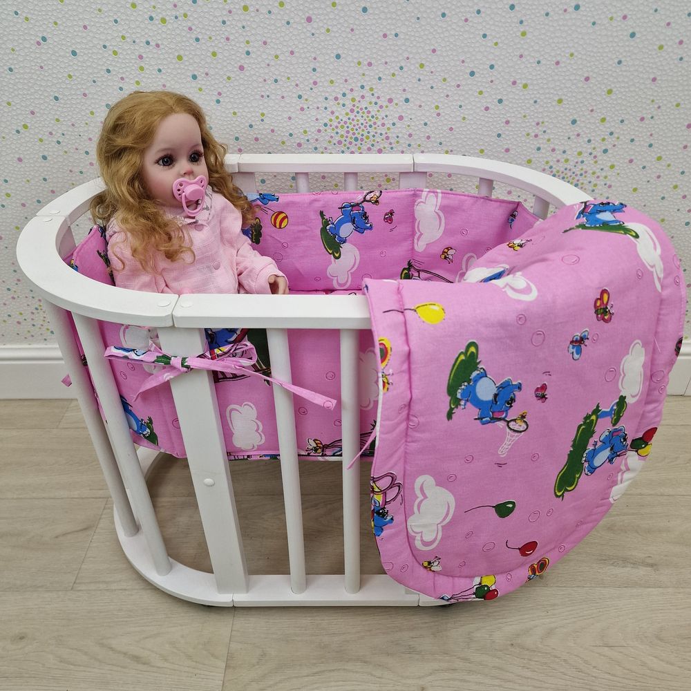 Пеленка для новорожденного с кружевами (бязь) артикул анонс КуклКПБ6_06