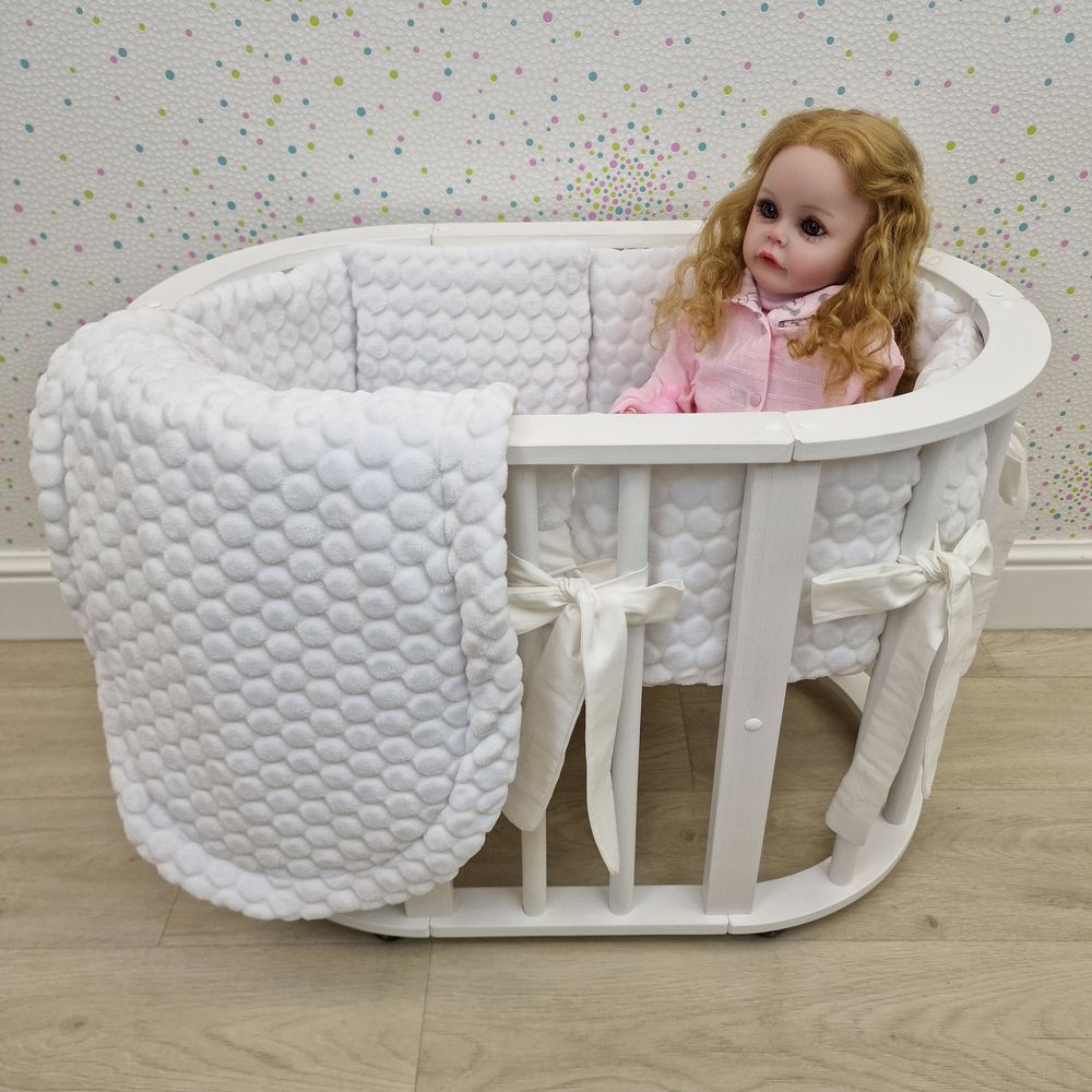 Пеленка для новорожденного с кружевами (бязь) артикул анонс КуклКПБ4_25