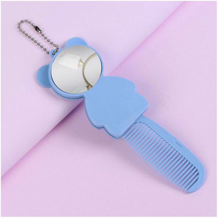 № 637948 Расчёска складная, с зеркалом, цвет МИКС