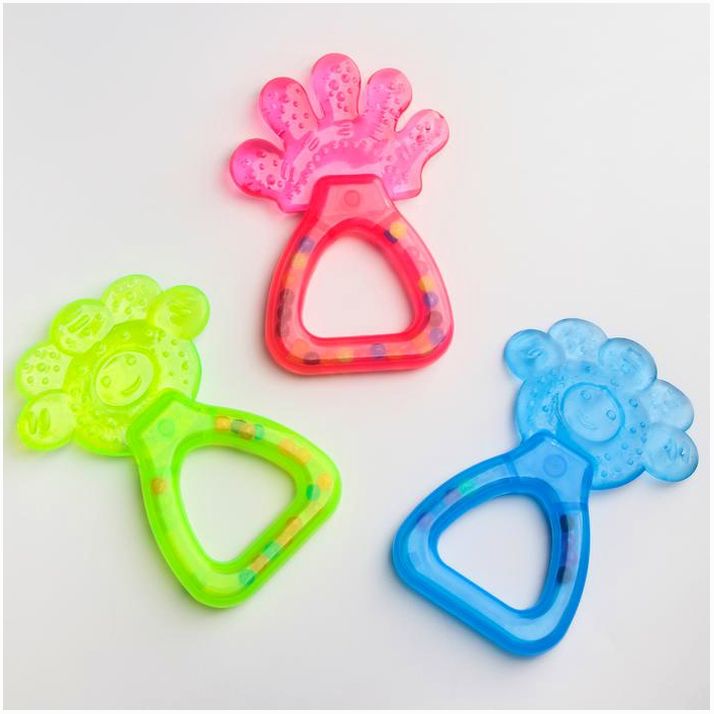 Прорезыватель охлаждающий «Облачко», с погремушкой, цвет МИКС, Крошка Я артикул анонс 4301024