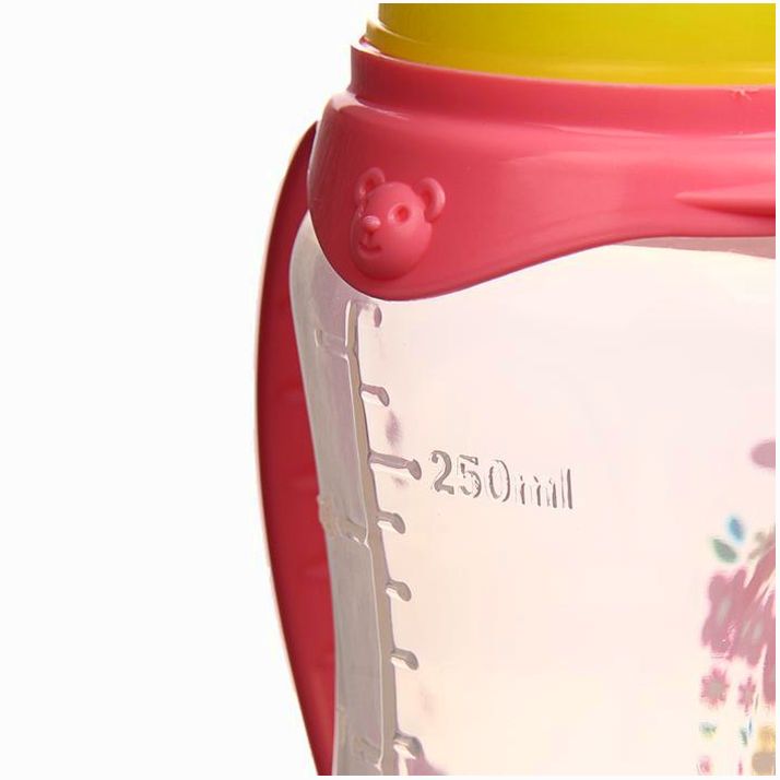 Картинка Бутылочка «Малышка» , с ручками, 250 мл, от 0 мес., цвет розовый (№2969817) от магазина Мир детей Товары для Новорожденных