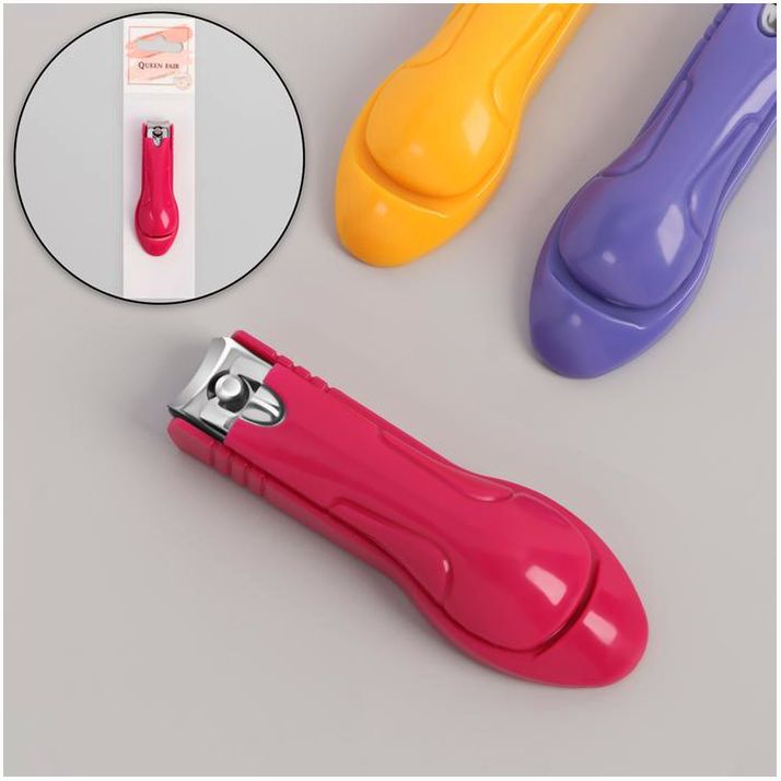 Кусачки-книпсер педикюрные, с пилкой, 7 см, цвет МИКС артикул анонс 1670825