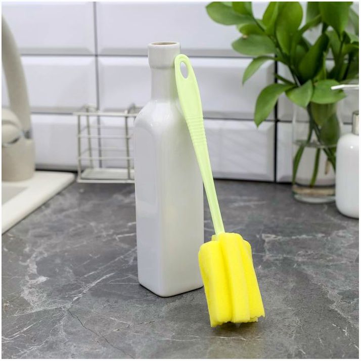 Ёршик для посуды Доляна «Тюльпан», 24?5 см, цвет МИКС артикул анонс 2372383