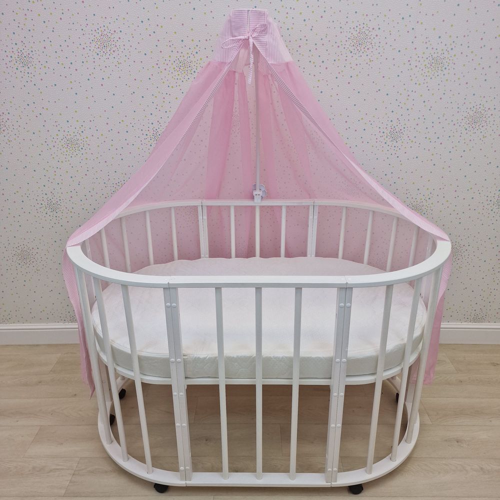 Балдахин (бязь/сеточка) + бант (бязь) артикул анонс 941_28