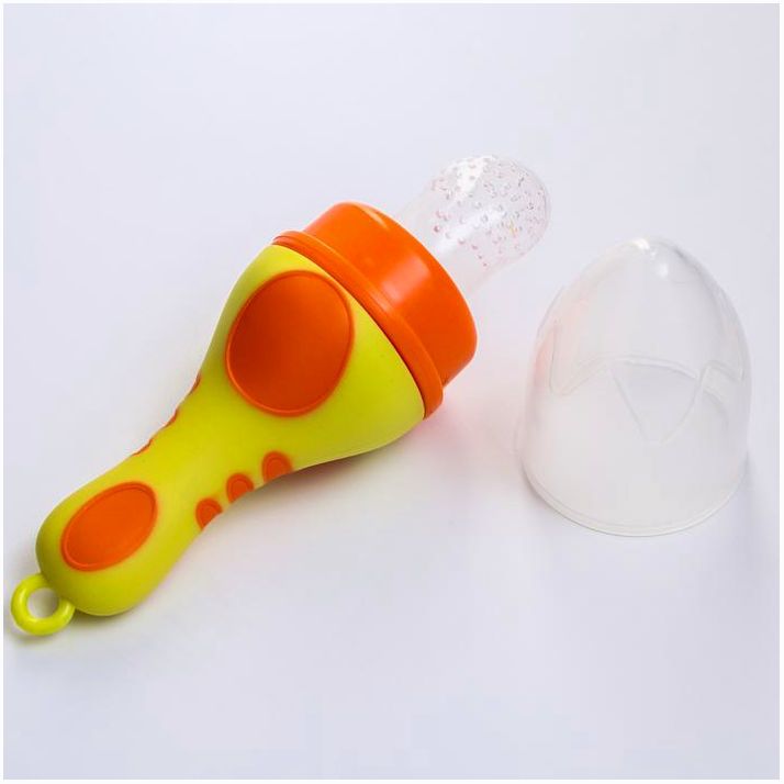 № 2593636 Изделие для прикорма с силиконовой сеточкой, цвет жёлтый/оранжевый