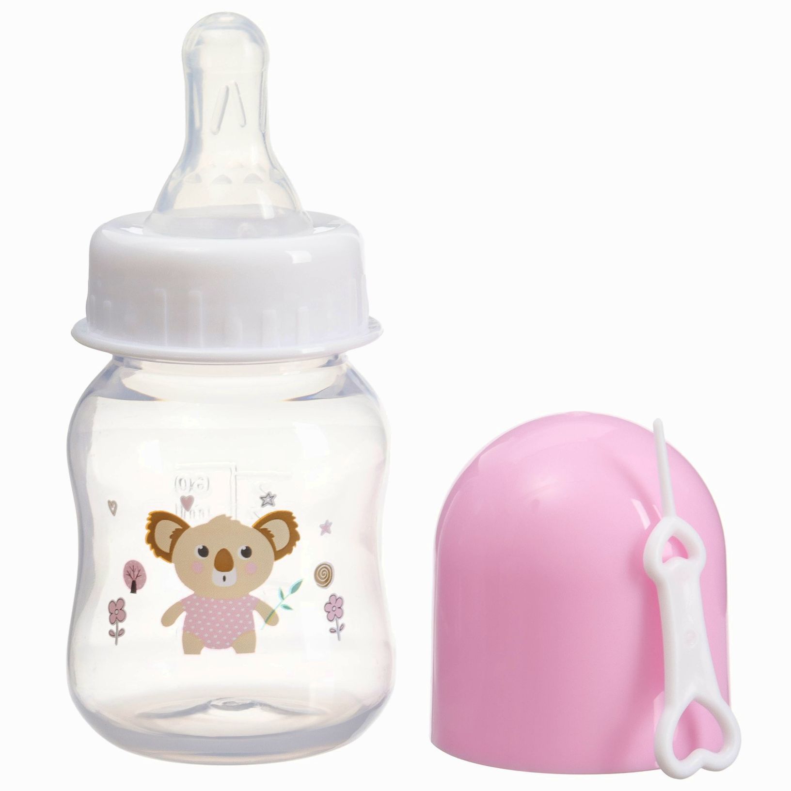 Бутылочка для кормления, 60 мл, +3 мес., цвет МИКС (фасовка по 3шт) артикул анонс 9844092