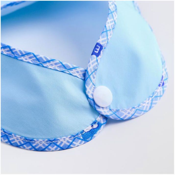 Картинка Нагрудник для кормления непромокаемый на кнопке, с карманом, МИКС (№2849367) от магазина Мир детей Товары для Новорожденных