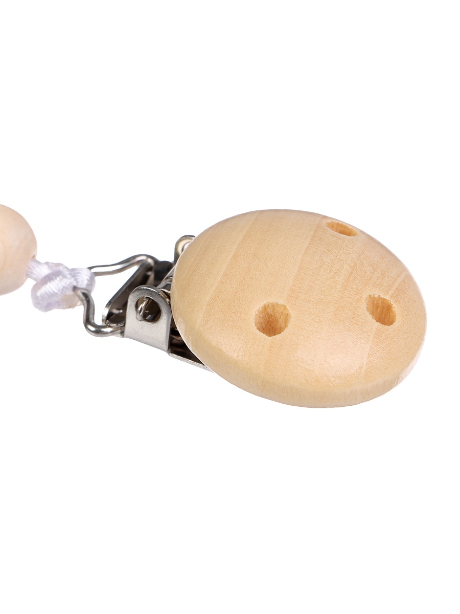 Картинка Держатель для пустышки деревянный, цвет бежевый/голубой, (№10855428) от магазина Мир детей Товары для Новорожденных