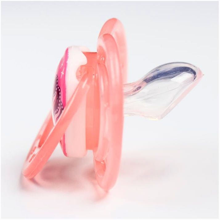 Картинка Пустышка силиконовая ортодонтическая, от 3 до 6 мес., цвет розовый (№2825291) от магазина Мир детей Товары для Новорожденных