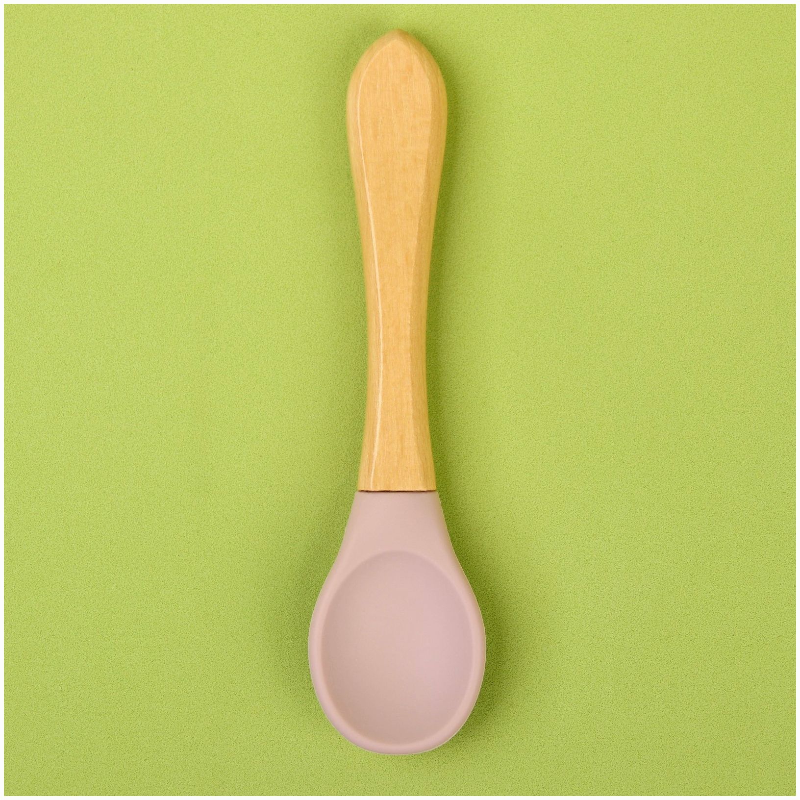 Картинка Ложка силиконовая детская, цвет розовый (№9081169) от магазина Мир детей Товары для Новорожденных