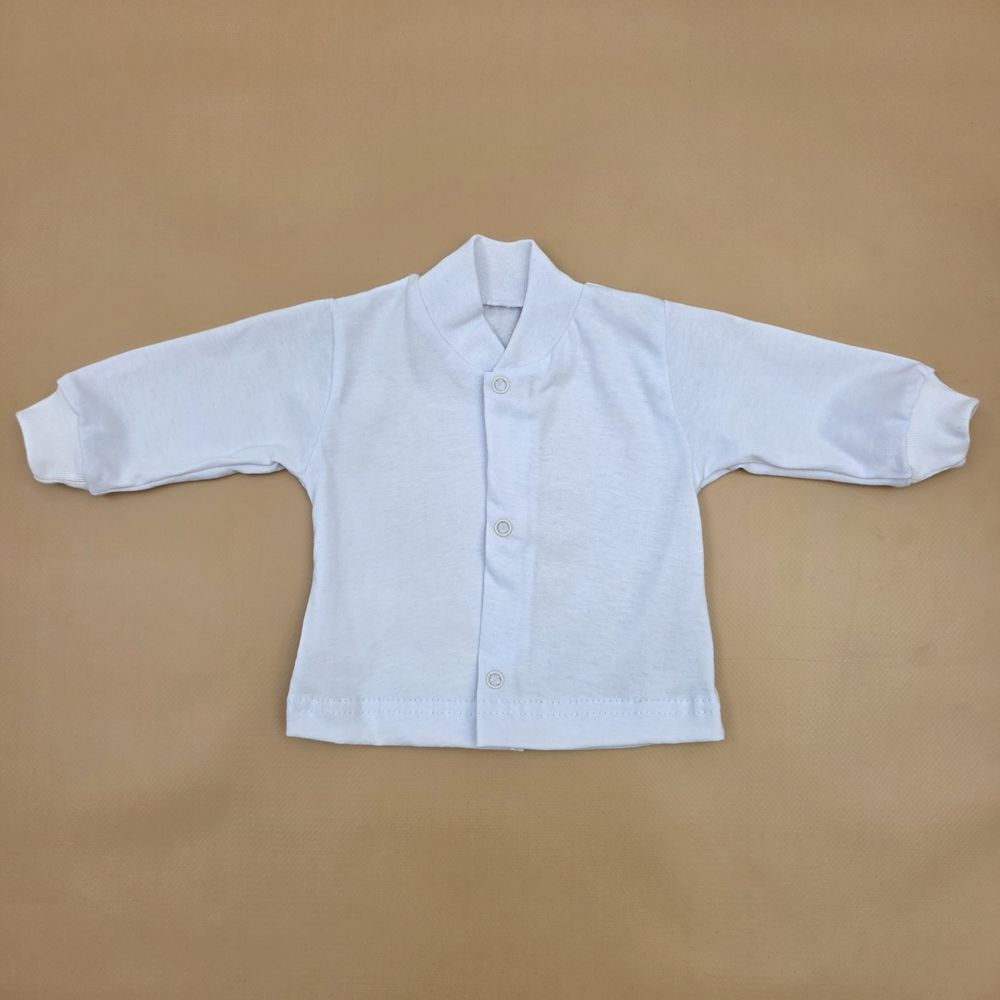 Кофточка №2 (кулирка, воротничок и манжеты - резинка, кнопки) артикул анонс 0757-56МД