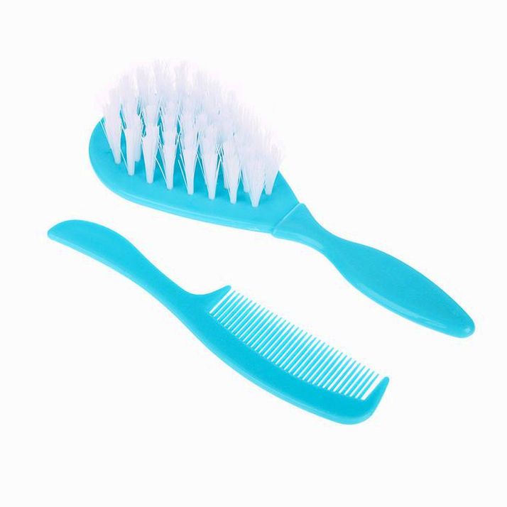 № 3039818 Расчёска детская + массажная щётка для волос «Маленькое чудо», от 0 мес., цвет бирюзовый