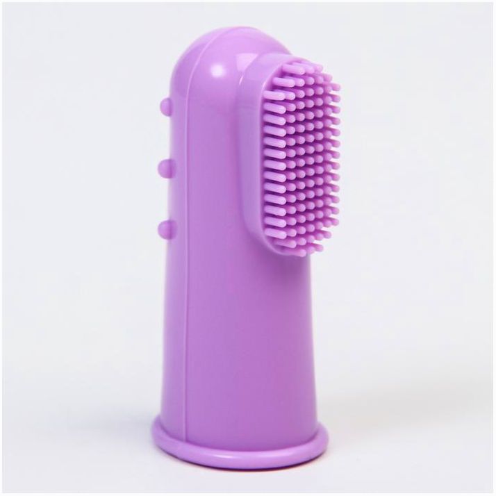 Детская зубная щетка, прорезыватель - массажер, силиконовая, на палец от 3 мес. артикул анонс 6913477