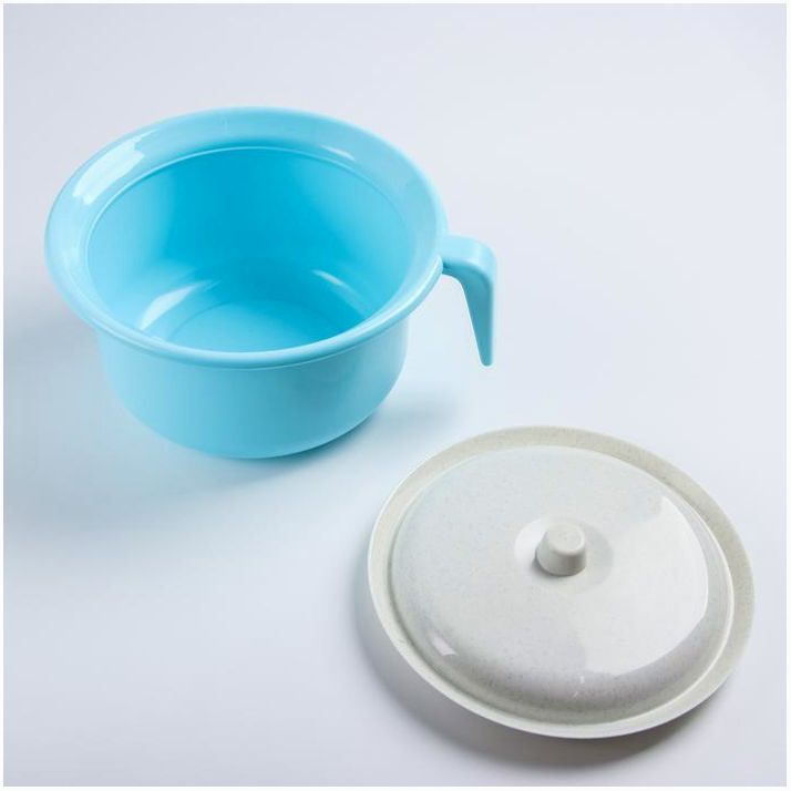 № 4962124 Горшок детский с крышкой, цвет бирюзовый, 1900 мл