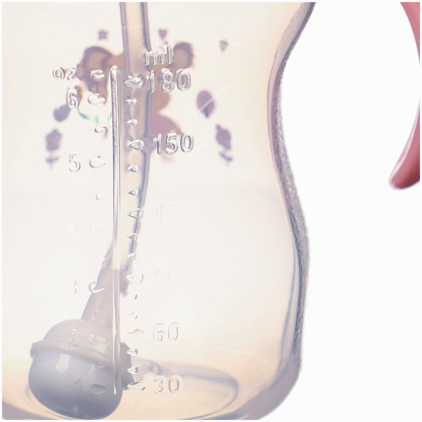 Картинка Бутылочка для кормления, ШГ ?50мм,180 мл, +0мес., цвет розовый (№9844094) от магазина Мир детей Товары для Новорожденных