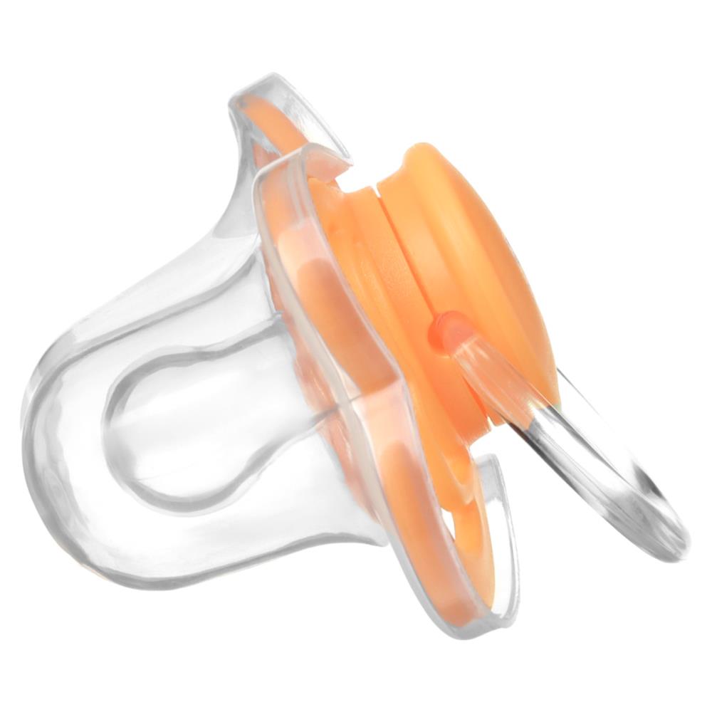 № 9887465 Соска - пустышка силиконовая классическая, от 0 мес., с колпачком, цвет оранжевый