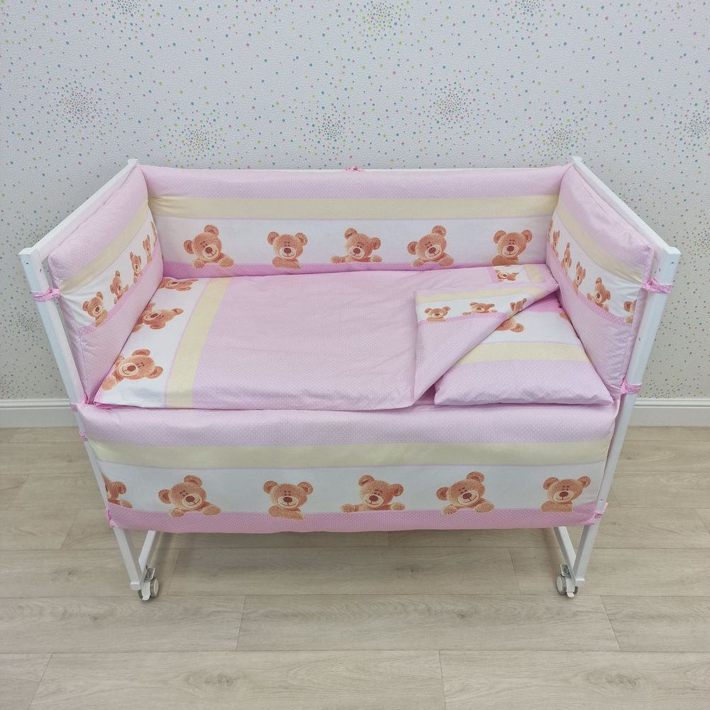 № 1145-4-1бб КПБ 9 пр (борт + пододеяльник + одеяло + наволочка + подушка + простынь (бязь) 4прямуг