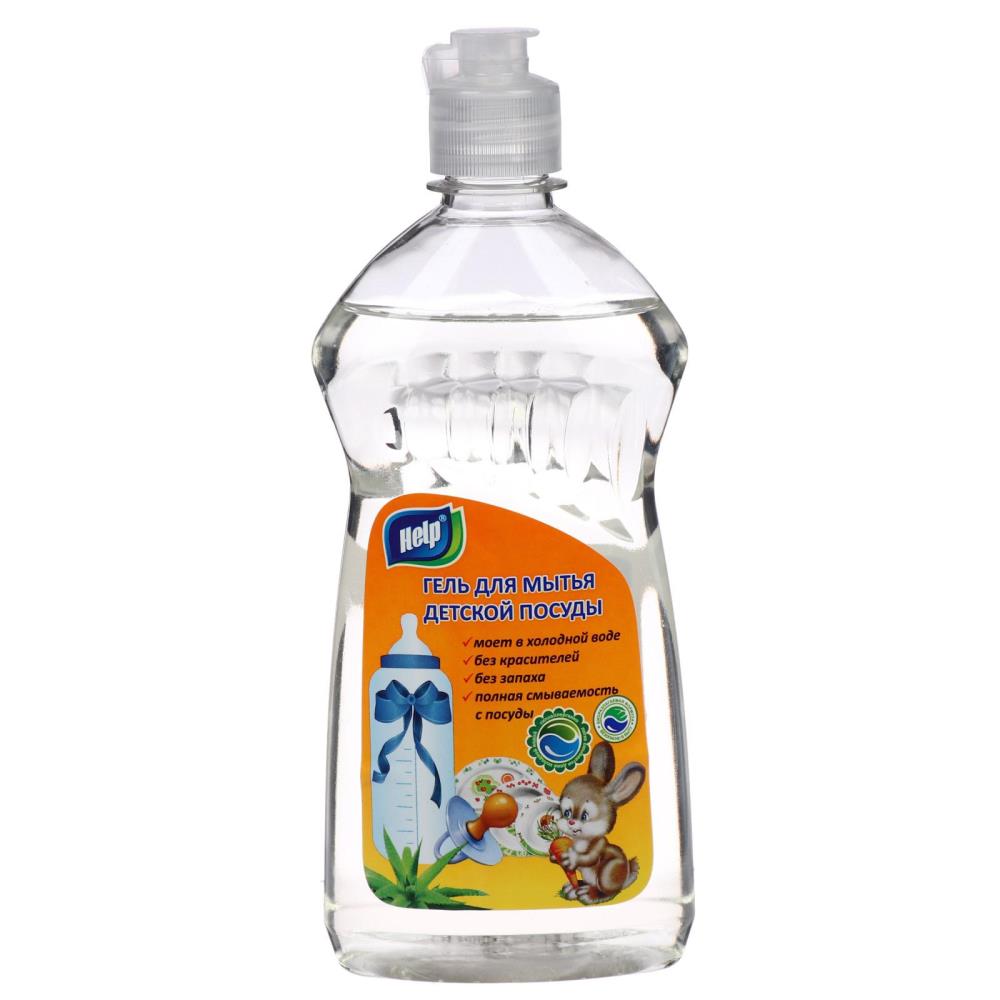 Средство для мытья Help, для детской посуды, 500 г артикул анонс 6625691