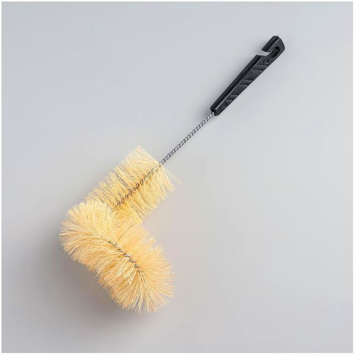 № 2154021 Ёршик баночный, 12?10?26 см, синтетическая щетина, цвет МИКС