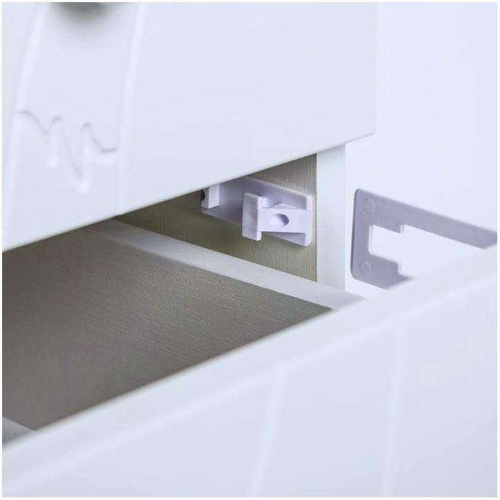 № 4298893 Набор блокираторов для выдвижных ящиков, 2 шт., цвет белый