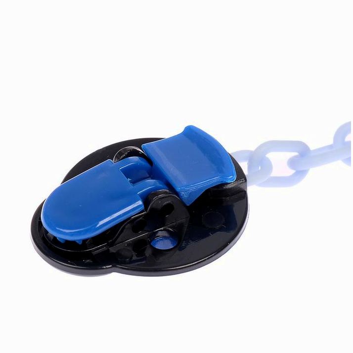 Картинка Держатель для соски - пустышки «Божья коровка», на цепочке, цвет синий (№2932012) от магазина Мир детей Товары для Новорожденных