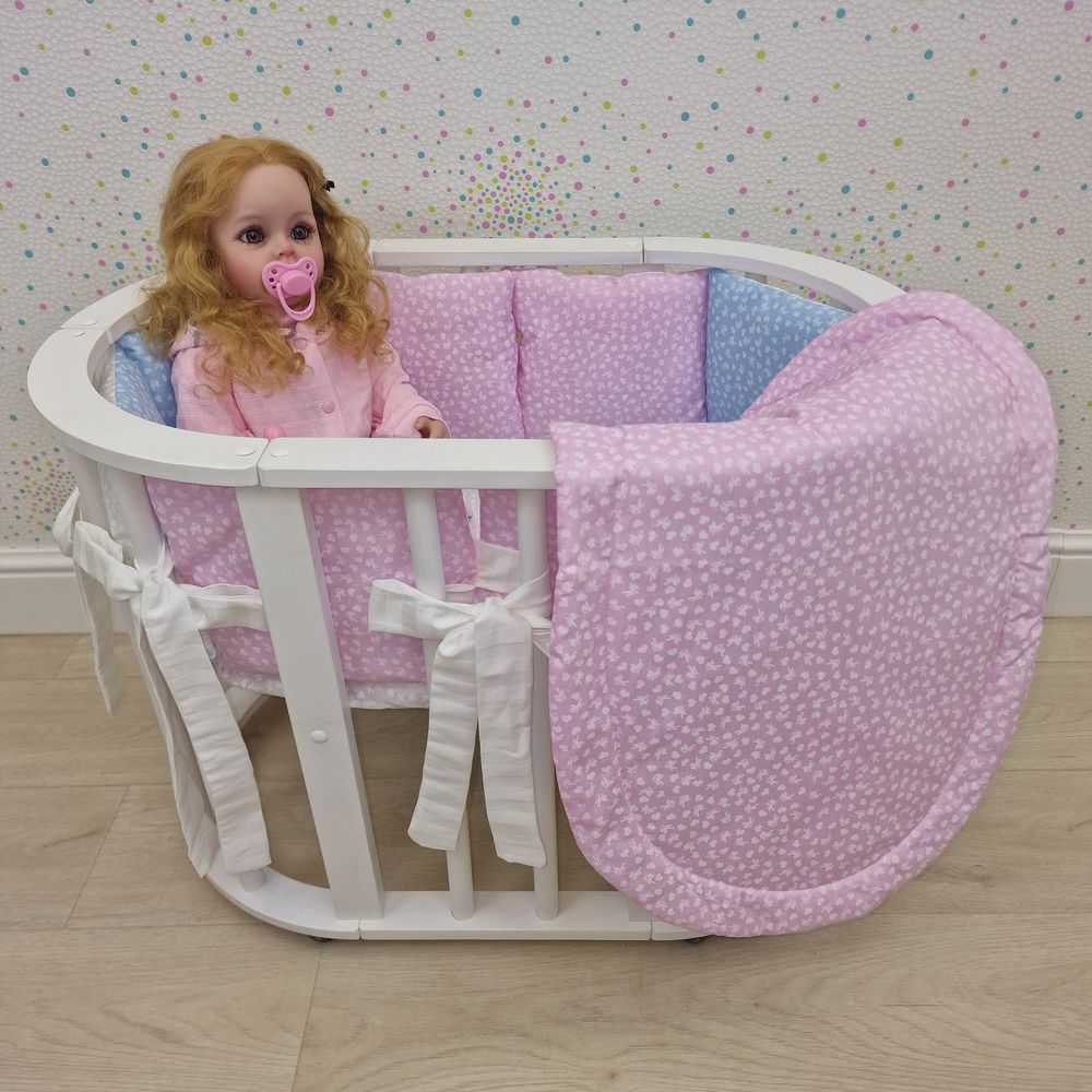 Пеленка для новорожденного с кружевами (бязь) артикул анонс КуклКПБ3_89