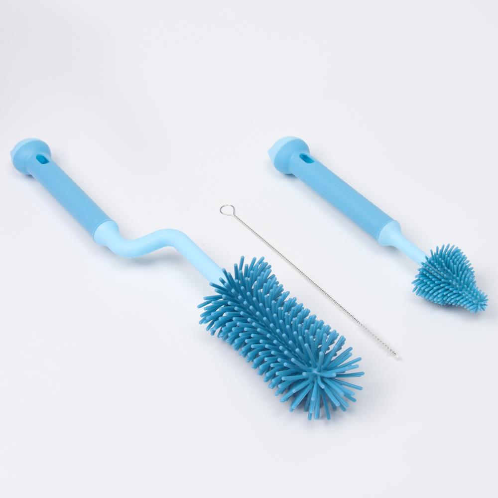 Картинка Набор ершиков для бутылочек и сосок, 3 шт, цвет голубой (№10100562) от магазина Мир детей Товары для Новорожденных