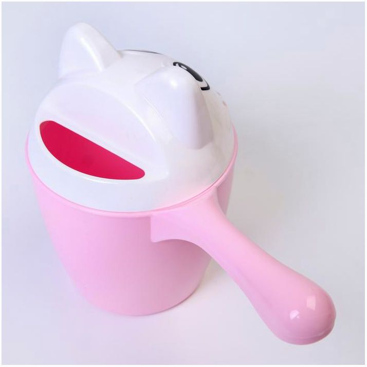 № 2875419 Ковш для купания и мытья головы, банный ковшик, хозяйственный «Котофей», 1 литр, цвет розовый