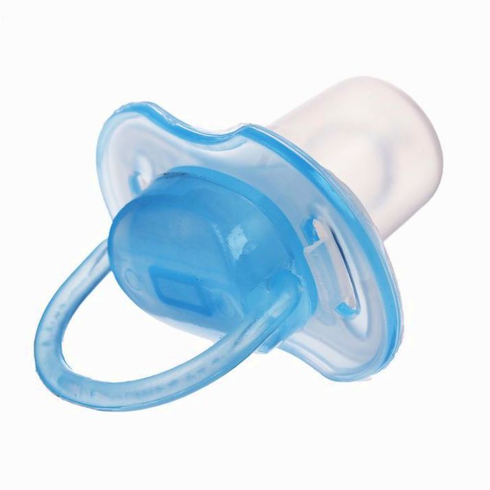 Картинка Пустышка классическая, силикон, от 0 - 3 мес., с колпачком, цвет голубой (№2300105) от магазина Мир детей Товары для Новорожденных