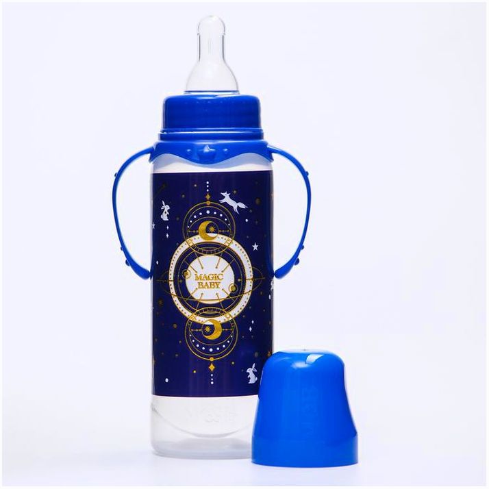Картинка Бутылочка для кормления «Magic Baby», классическое горло, 250 мл., от 0 мес., цилиндр (№5399846) от магазина Мир детей Товары для Новорожденных