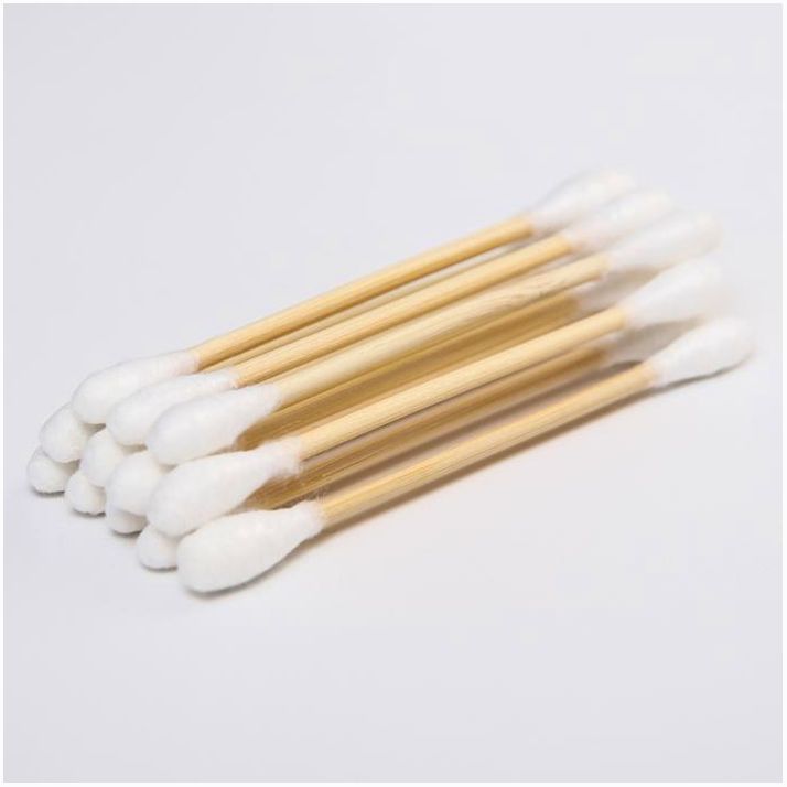 № 5469807 Ватные палочки. пакет 300 шт., наконечник - классика, хлопок/бамбук(стик)