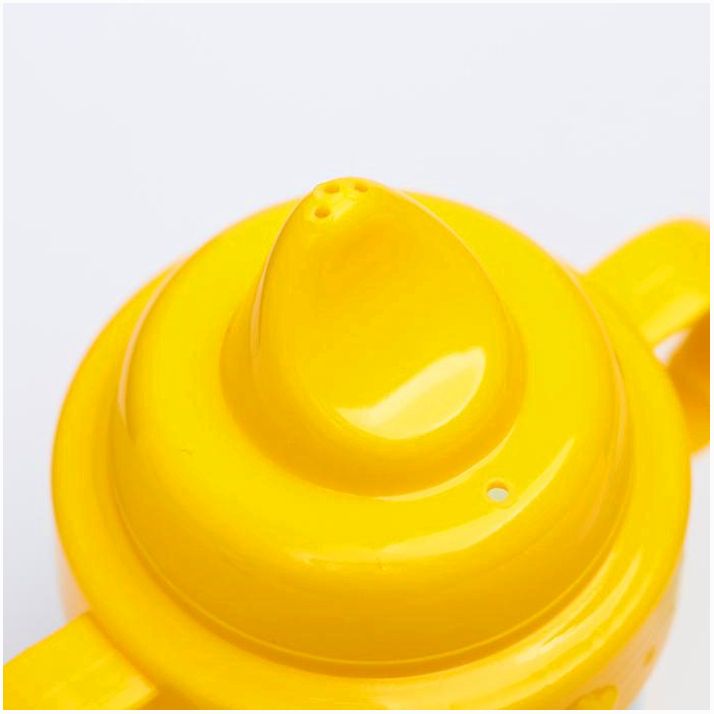 Картинка Поильник детский с твёрдым носиком «Фруктовая тусовка», с ручками, 150 мл, цвет оранж (№4701742) от магазина Мир детей Товары для Новорожденных