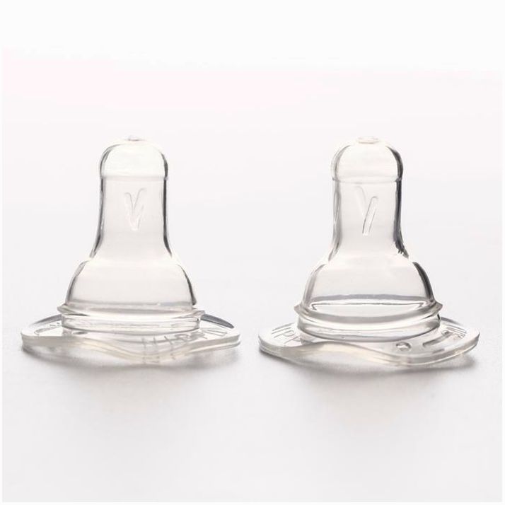 Набор силиконовых сосок на бутылочку, 2 шт., от 6 мес., быстрый поток артикул анонс 2593737