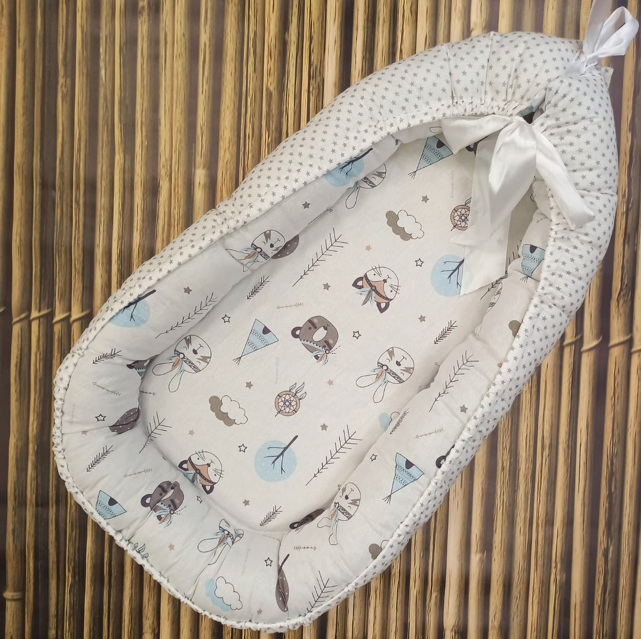 Гнездышко - кокон (бязь + синтепух) стандарт артикул анонс 6527_у2