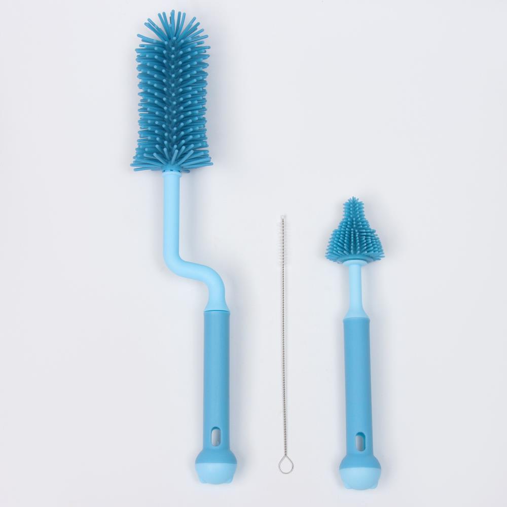 Картинка Набор ершиков для бутылочек и сосок, 3 шт, цвет голубой (№10100562) от магазина Мир детей Товары для Новорожденных