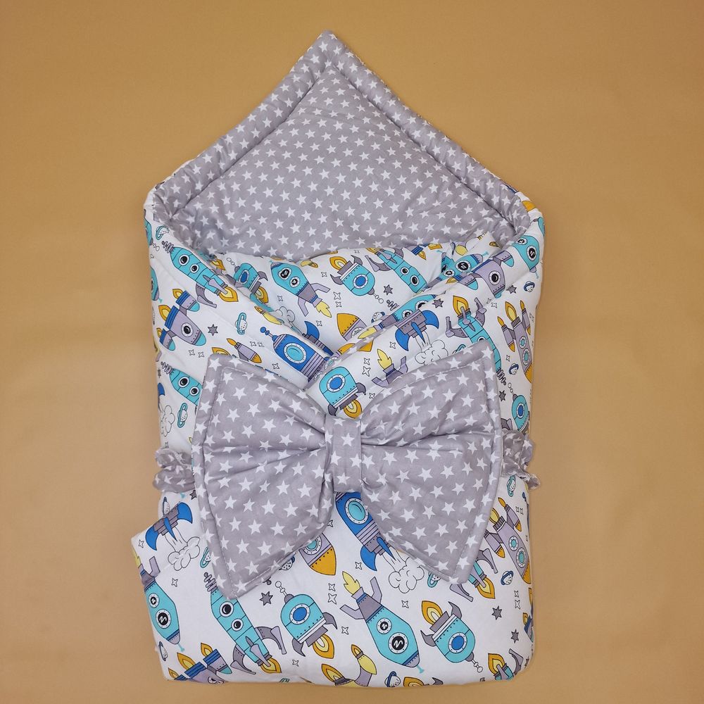 Комплект на выписку 2 пр: одеяло+бант-подушка (бязь) артикул анонс 1872б-0-1_м_20