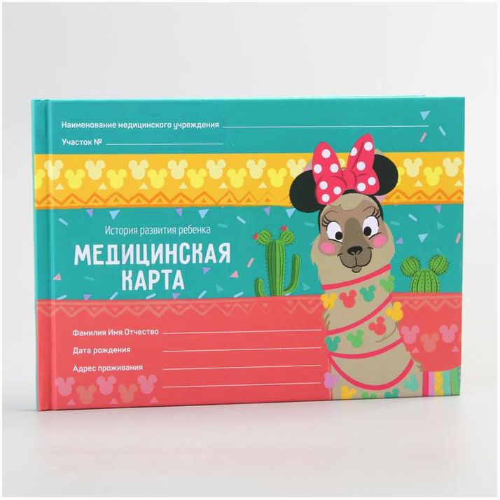 Медицинская карта «История развития ребёнка», Минни Маус, 40 листов артикул анонс 4717663
