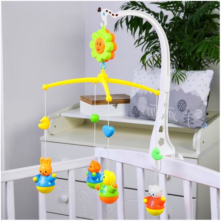 Мобиль музыкальный «Друзья», заводной, цвет МИКС артикул анонс 684196