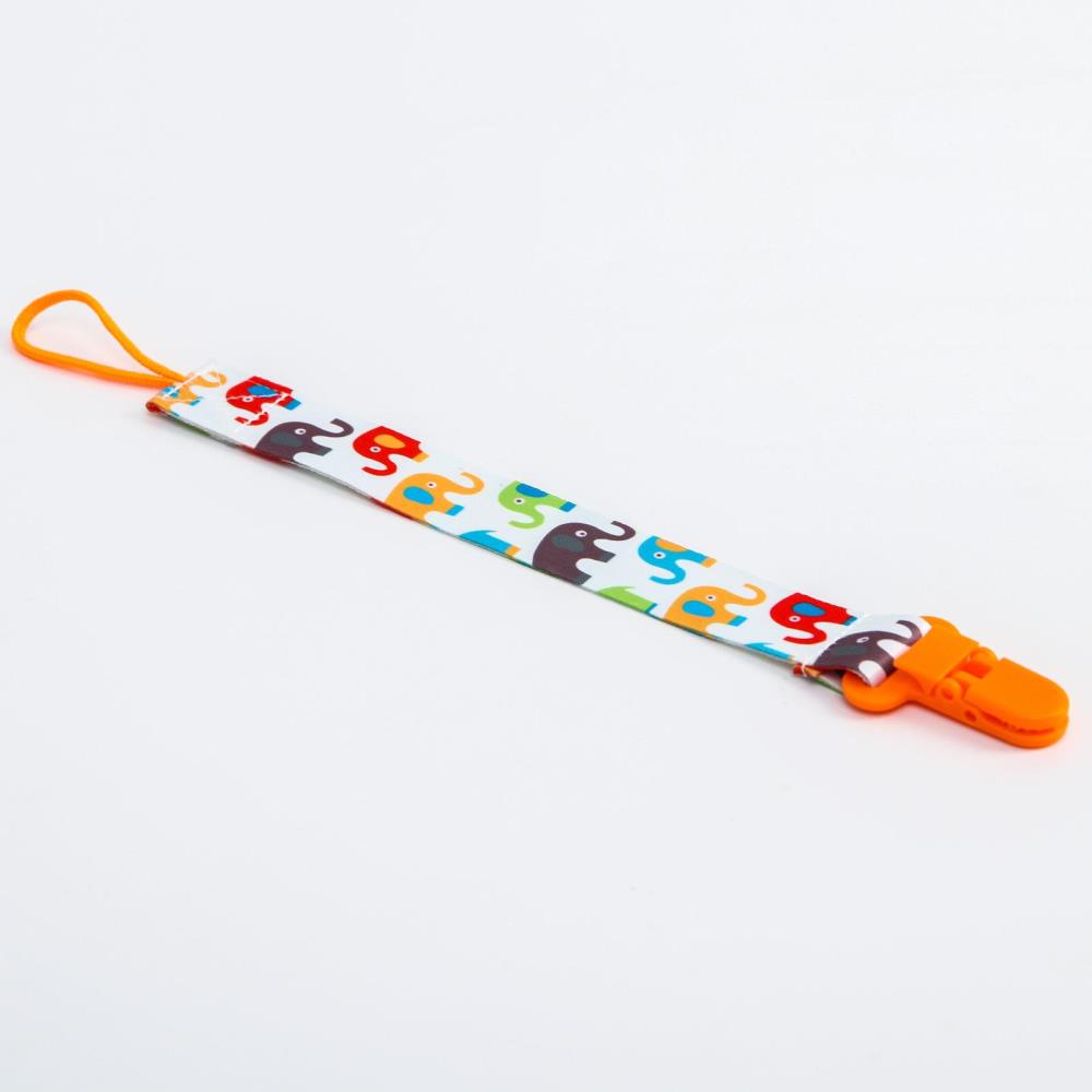 Картинка Держатель для соски - пустышки «Слоники», на ленте, 28 см. (№5421485) от магазина Мир детей Товары для Новорожденных