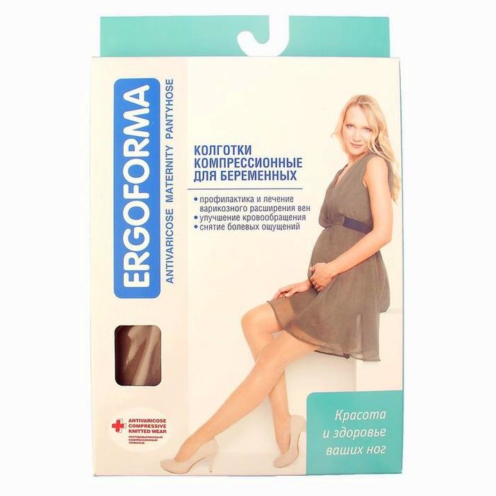 Картинка Колготки компрессионные для беременных 113 1 класс (18-22 мм рт.ст.), цвет телесный, р-р 4 (№1671018) от магазина Мир детей Товары для Новорожденных