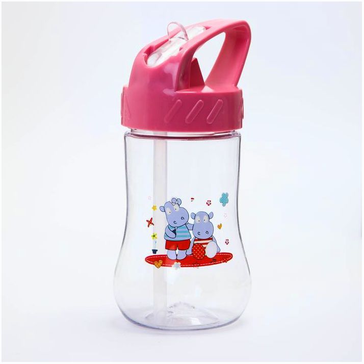 Картинка Поильник с трубочкой, 300 мл., цвета МИКС (№4477748) от магазина Мир детей Товары для Новорожденных