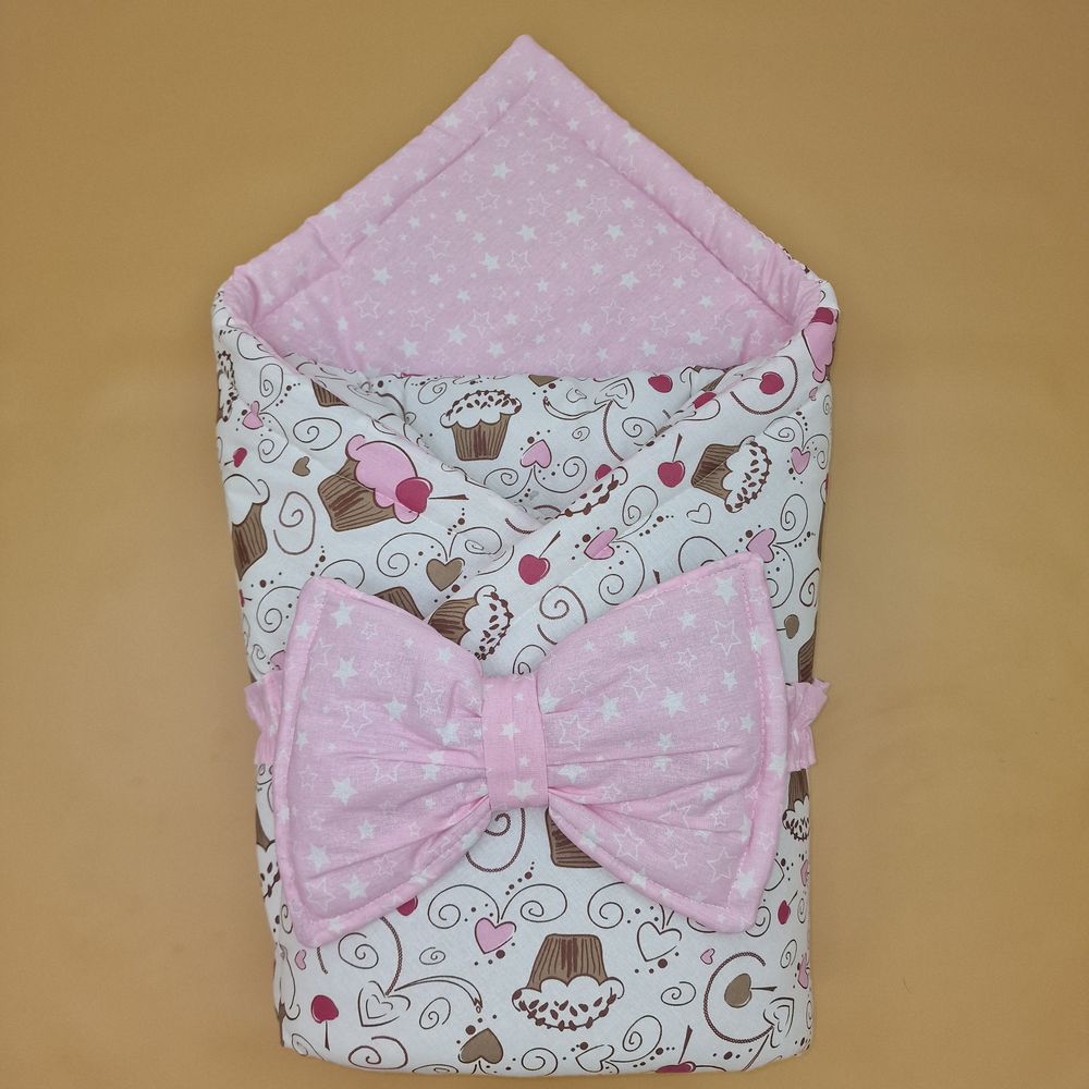 Комплект на выписку 2 пр: одеяло+бант-подушка (бязь) артикул анонс 1872б-1-2_м_31