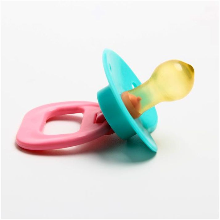 № 1476709 Соска-пустышка латексная классическая «Вишенка» с кольцом, от 0 мес., цвета МИКС