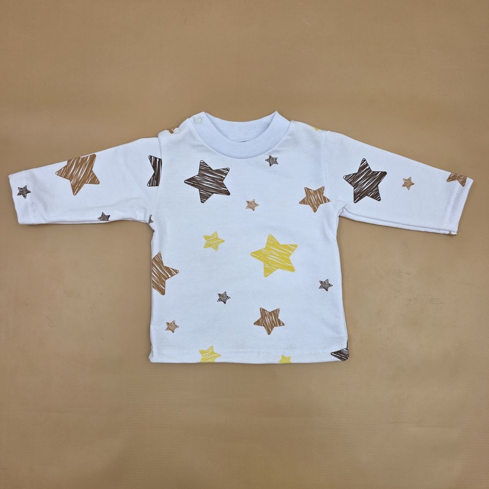 Кофточка №4 (футер, кнопки на плече, воротник стойка) артикул анонс 0795-68МД