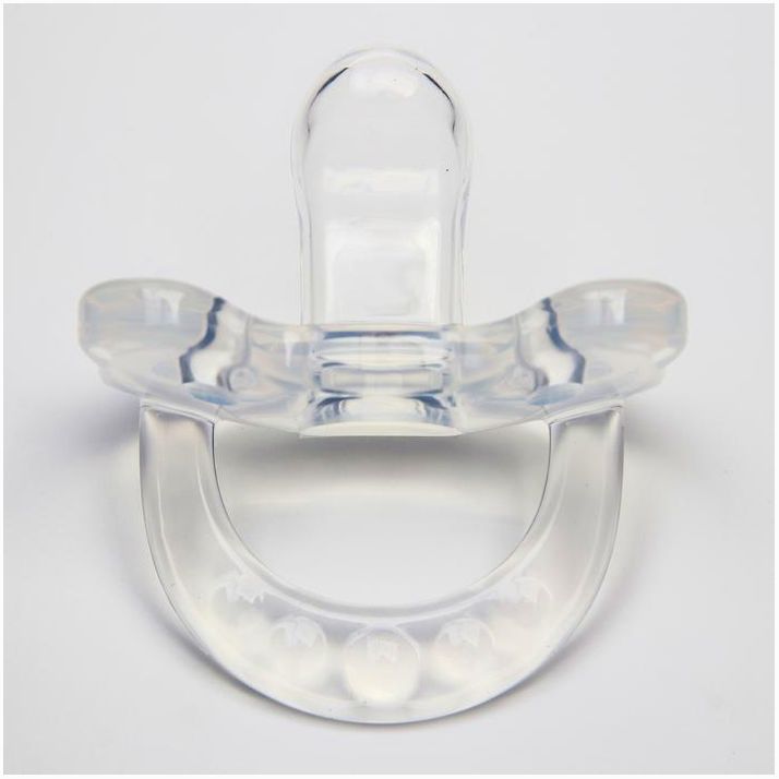 № 4800404 Пустышка цельносиликоновая, от 0 мес., ортодонтическая «Мишка»