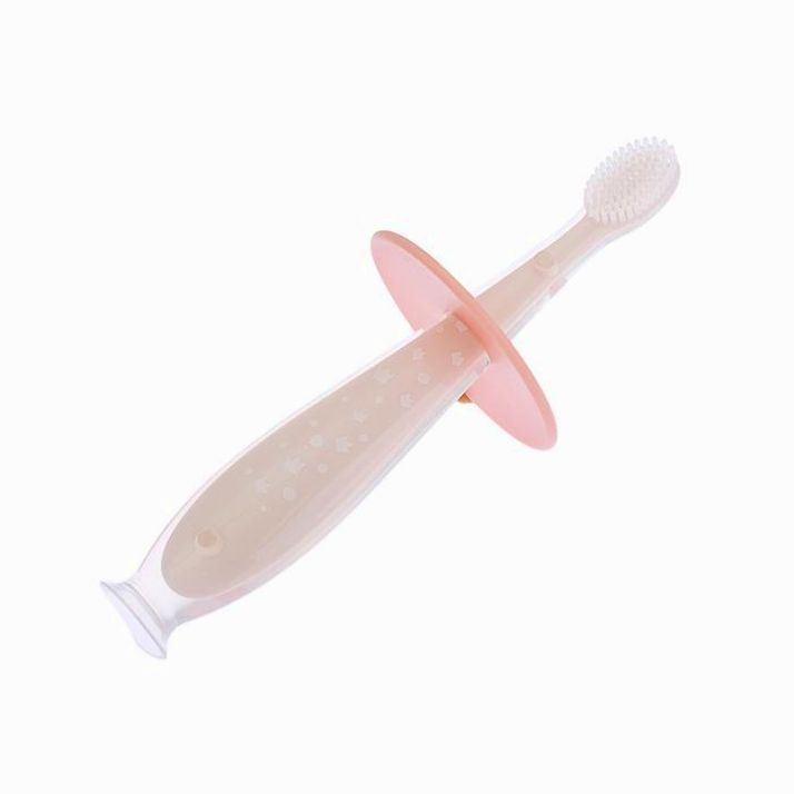 Картинка Зубная щётка детская, на присоске, с ограничителем, цвет МИКС (№3489234) от магазина Мир детей Товары для Новорожденных