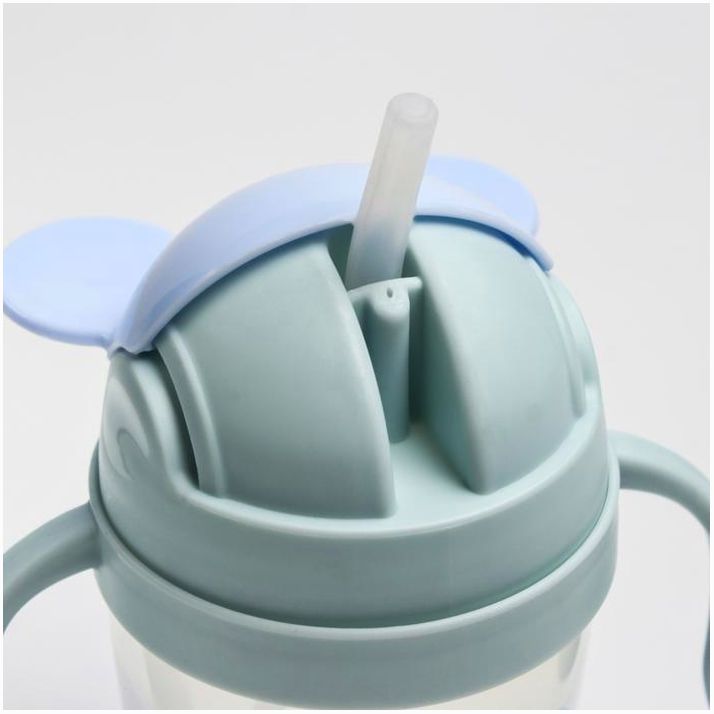 Картинка Поильник с силиконовой трубочкой 200 мл., с ручками, цвет МИКС (№4724440) от магазина Мир детей Товары для Новорожденных